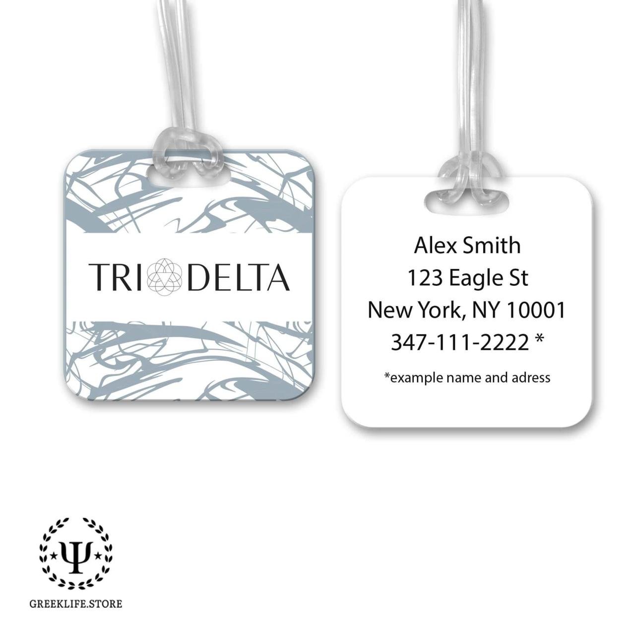 Delta Delta Delta Luggage Bag Tag (square)Delta Delta Delta #7 Delta Delta Delta Luggage Bag Tag (square)Delta Delta Delta #7