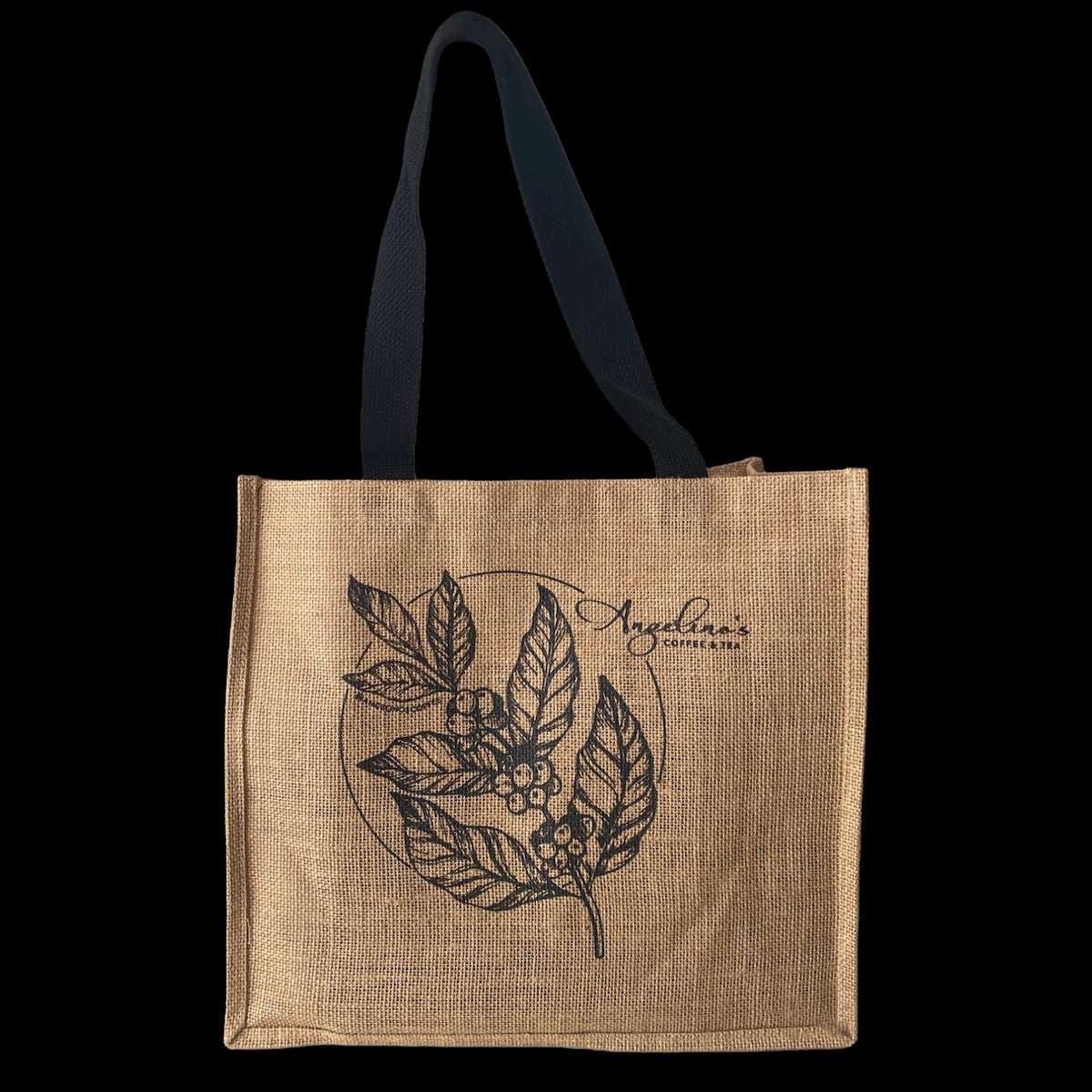 Jute Grocery Tote - Angelino's Coffee