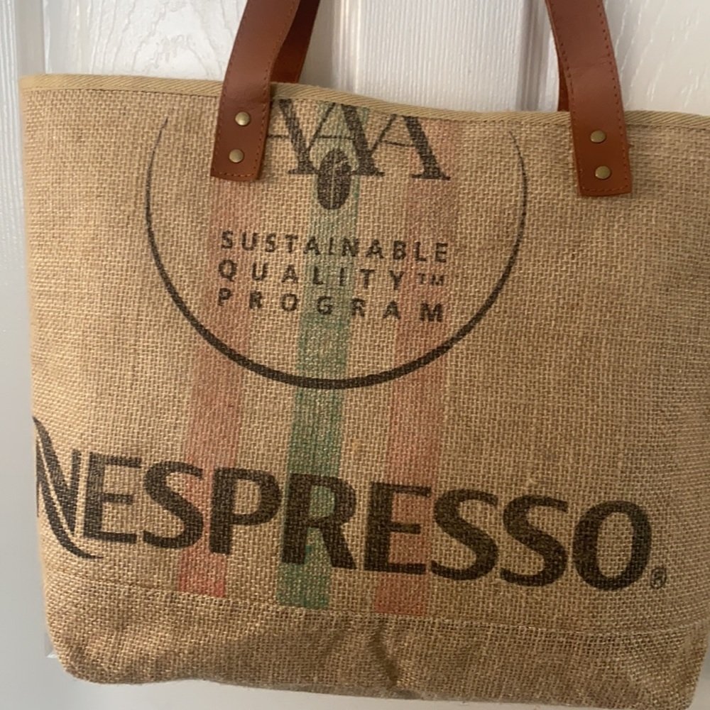 Nespresso Jute Tote Bag In Excellent Condition - Gem